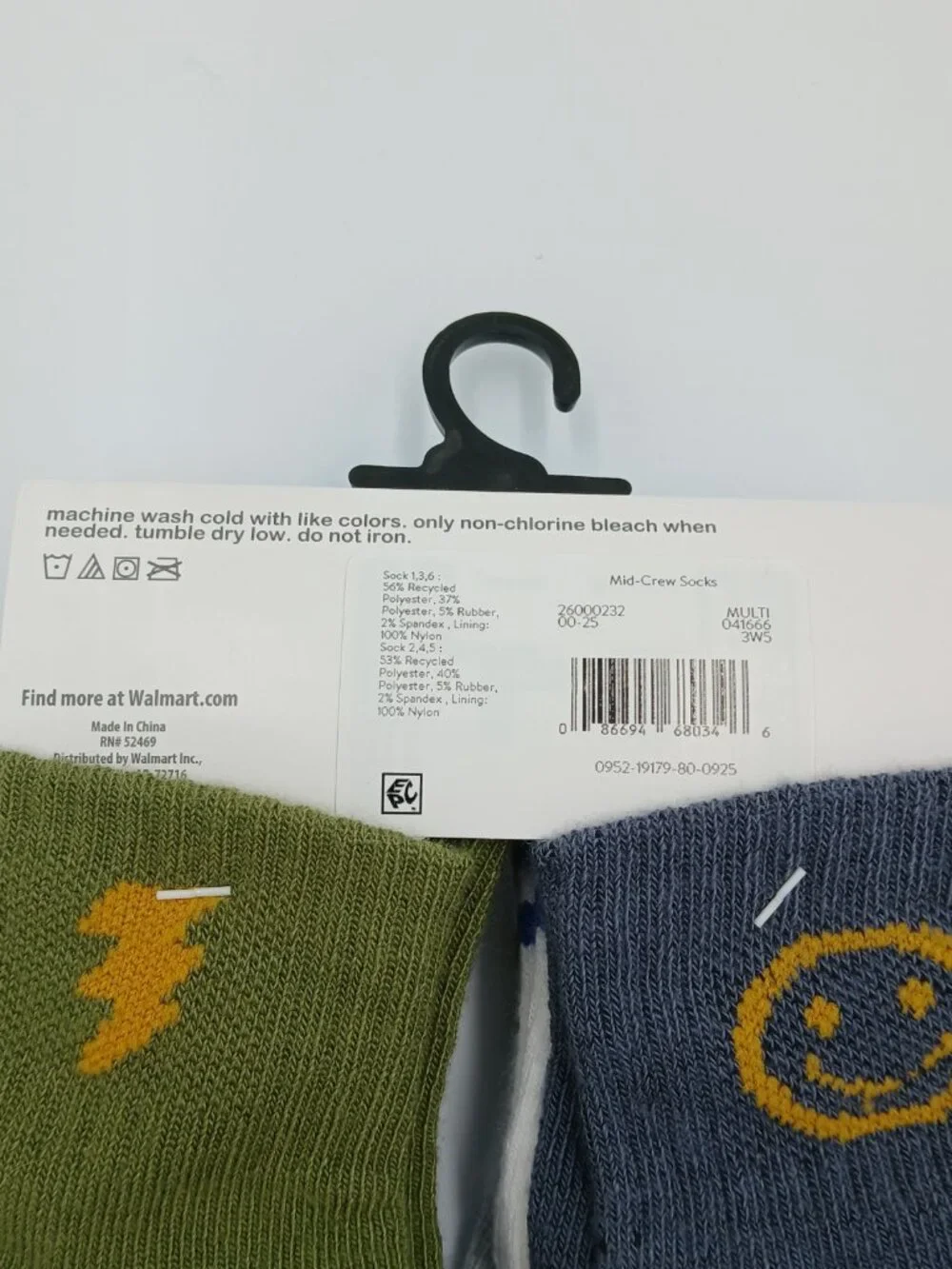 Wonder Nation Infant Toddler Boy’s Socks 6-18 Mos 6 Pack White Green Dinosaur